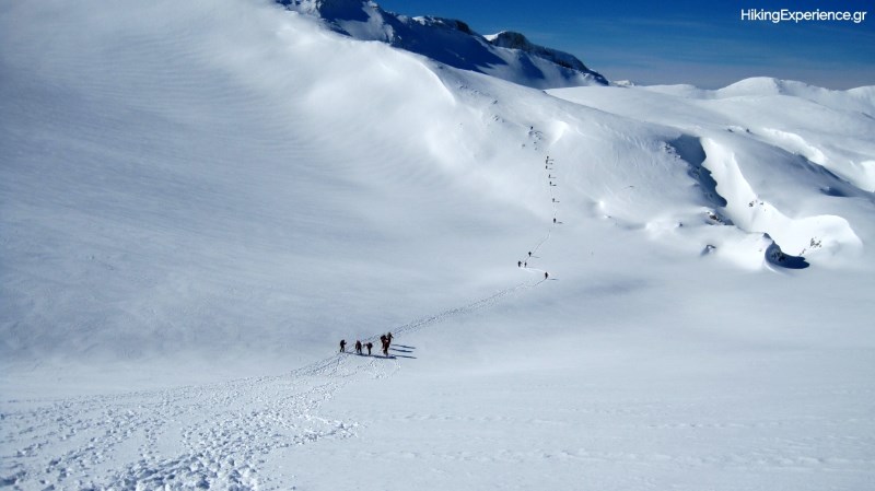 Πορεία προς το χιονοδρομικό κέντρο Κελάρια